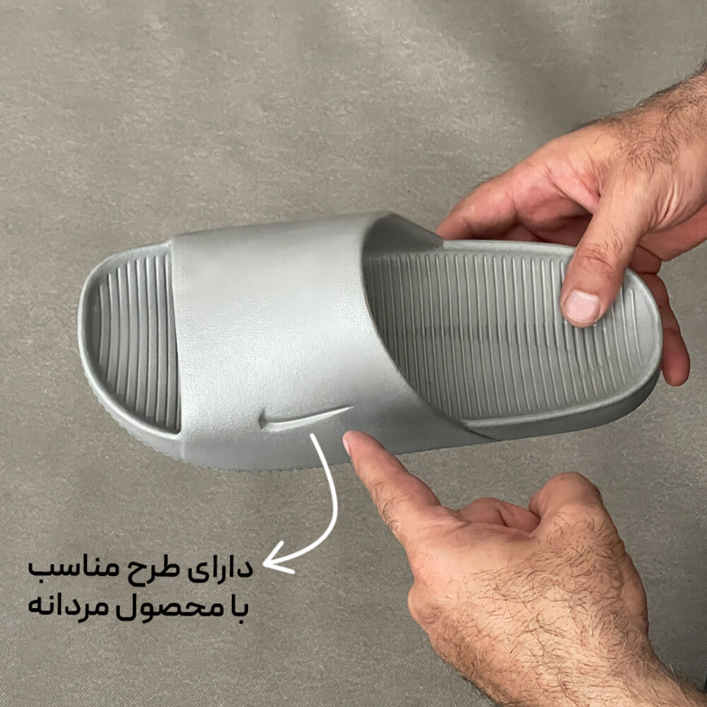 دمپائی مردانه نایکی - طوسی - Image 5