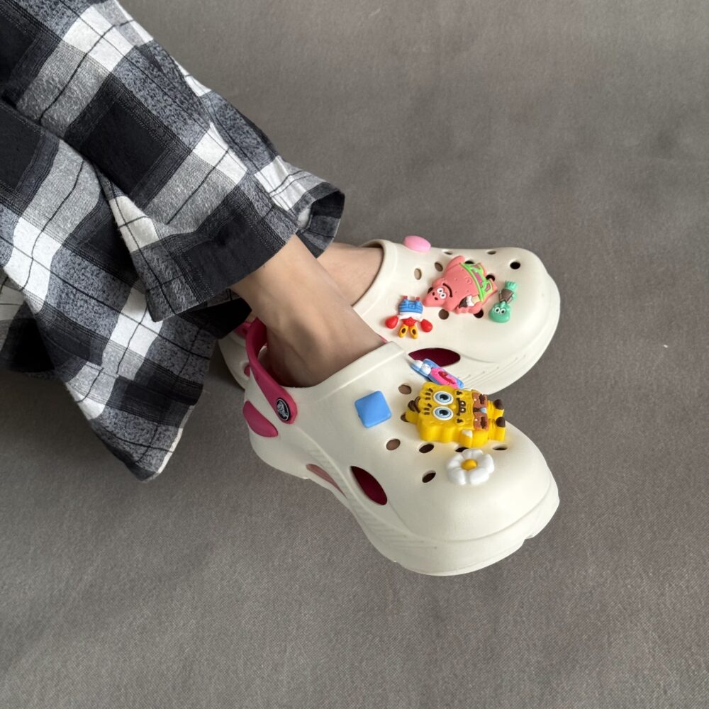 دمپایی زنانه رکابدار کراکس پاتریک - رنگ سرخابی - Image 12