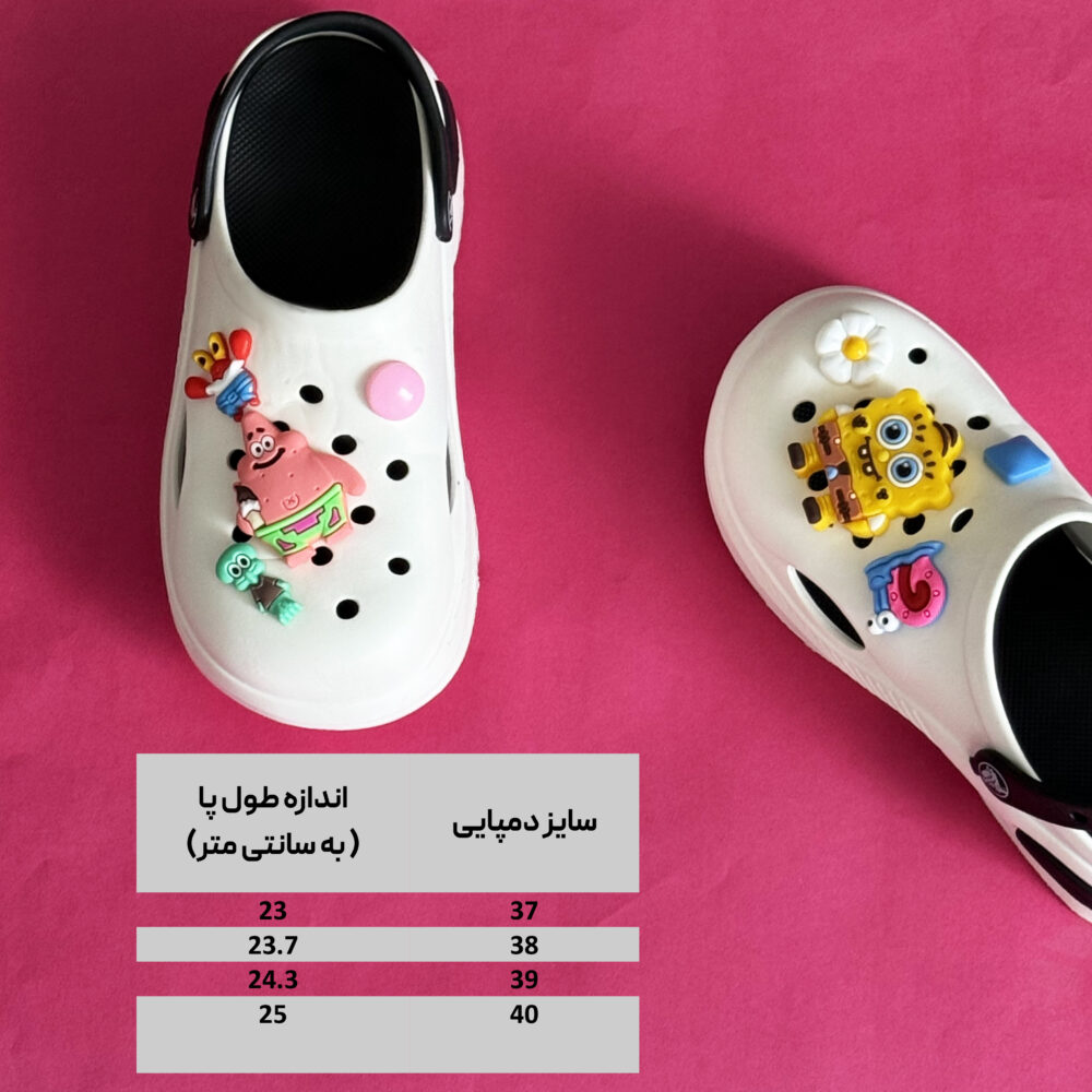 دمپایی زنانه رکابدار کراکس پاتریک - رنگ مشکی - Image 2