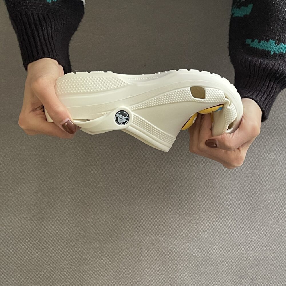 دمپایی زنانه رکابدار  کراکس کلاسیک ایموجی - رنگ شیری - Image 12